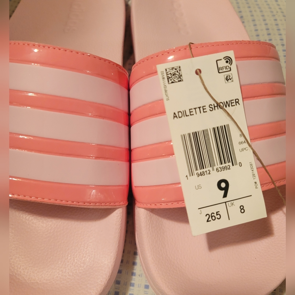 Adidas Adilette Shower Slide Sandal - Women's Size 9 - Picture 7 of 7